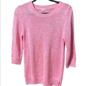 J. Crew Pink Crewneck Sweater size Medium